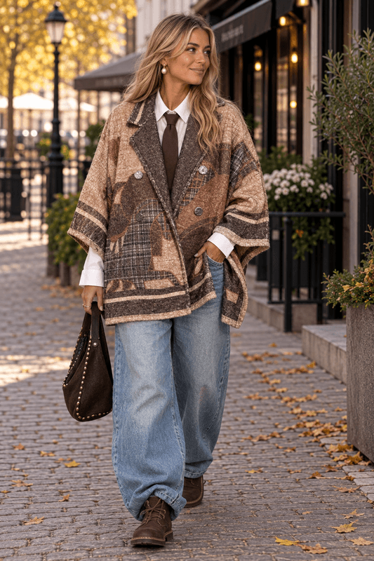 Horsie Oversized Poncho